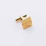 Men's Stainless Steel Clip Cufflinks - Gold & Silver