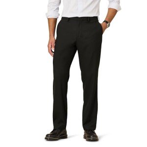 Men's Classic-Fit Wrinkle-Resistant Dress Pants, Black