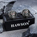 Vintage Lion Head Cufflinks Set for Men
