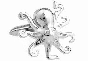 Octopus Cufflinks for Men - 3 Color Options