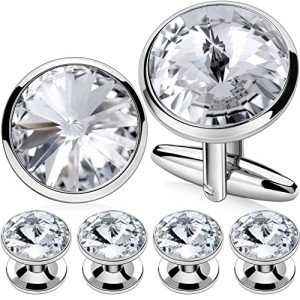 HAWSON Men's Cufflinks and Shirt Studs Set