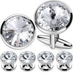 HAWSON Men's Cufflinks and Shirt Studs Set