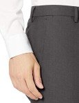 Men's Slim-Fit Stretch Dress Pants in Charcoal