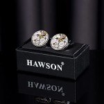 Men's Cufflinks with Watch Movement Design
