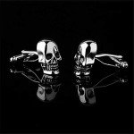 Cool 3D Skull Cufflinks for Men