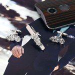 Men's Stainless Steel Initial Cufflinks and Tie Clip Set