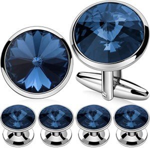HAWSON Men's Cufflinks & Shirt Studs Set