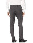 Men's Slim-Fit Stretch Dress Pants in Charcoal