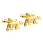 Men's Gold Bear Cufflinks - Stylish Tuxedo Accessory