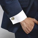 Vintage Lion Head Cufflinks for Men in Gift Box