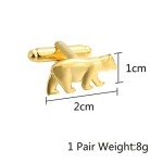 Men's Gold Bear Cufflinks - Stylish Tuxedo Accessory