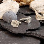 Scottish Thistle Sterling Silver Cufflinks for Men