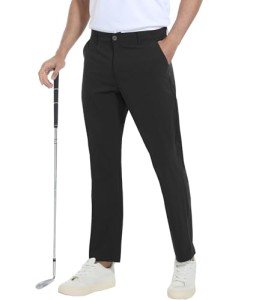 Men's Lightweight Stretch Golf Pants - Black