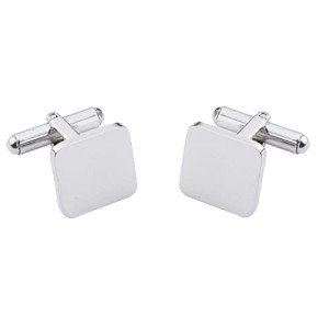 Men’s Stainless Steel Clip Cufflinks - Gold & Silver