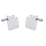 Men’s Stainless Steel Clip Cufflinks - Gold & Silver
