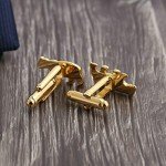Men's Gold Bear Cufflinks - Stylish Tuxedo Accessory