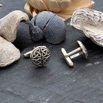 Celtic Trinity Sterling Silver Cufflinks for Men