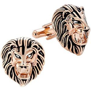 HAWSON Vintage Lion Head Cufflinks for Men