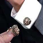 HAWSON Vintage Lion Head Cufflinks for Men