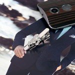 Stylish Silver Tie Clip and Motorcycle Cuff Links