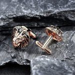 HAWSON Vintage Lion Head Cufflinks for Men