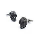 Punk Skull Cufflinks for Men - Halloween Style