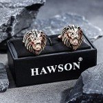 HAWSON Vintage Lion Head Cufflinks for Men