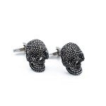 Punk Skull Cufflinks for Men - Halloween Style