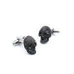 Punk Skull Cufflinks for Men - Halloween Style
