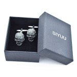 Punk Skull Cufflinks for Men - Halloween Style