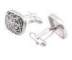Classic Rhodium Plated Men's Celtic Cufflinks - 2pcs
