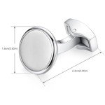 Round Stainless Steel Honey Bear Cufflinks for Men