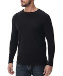 Men's Thermal Long Sleeve Base Layer Shirt - Black