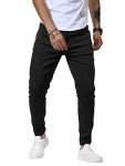 Linvich Men's Slim Fit High Rise Ankle Pants