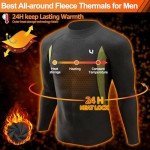 Men's Quick Dry Thermal Fleece Long Johns Top