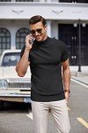 COOFANDY Men's Slim Fit Half Turtleneck Top