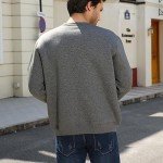 Xukk Men's Warm Fleece Crewneck Sweatshirt - Dark Gray