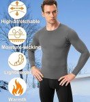 Men's Long Sleeve Compression Thermal Shirt - Grey