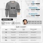 Xukk Men's Warm Fleece Crewneck Sweatshirt - Dark Gray
