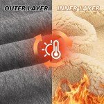 Xukk Men's Warm Fleece Crewneck Sweatshirt - Dark Gray