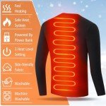Men's Electric Heated Thermal Long Sleeve Shirt
