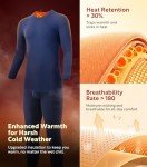 DAVID ARCHY Men's Super Warm Thermal Underwear Set