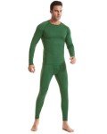 Men's Fleece Lined Thermal Underwear Set - 1,2 Pack