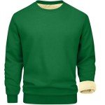 Men's Fleece Lined Crewneck Sweatshirt - Winter Pullover