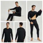 Men's Thermal Long Sleeve Underwear Tops - 2 Pack