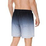 Men's Compression-Lined Swim Shorts - Black & Grey