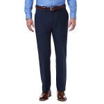 Haggar Men's Comfort Dress Pants, Classic Fit, Blue