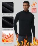 Men's Long Sleeve Fleece Lined Thermal Turtleneck