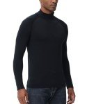 Men's Long Sleeve Fleece Lined Thermal Turtleneck