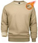 Men's Oversized Fleece Sweatshirt in Khaki